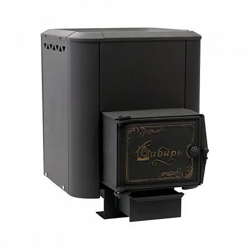 Фото Печь банная чугунная "Сибирь-15". Чугунная дверца с ВТК (Конвекционная) в магазине Woodson