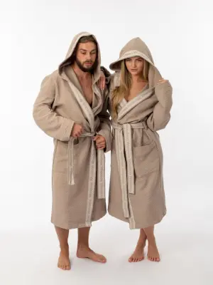 Халат вафельный Woodson, creamy (46) Халат вафельный Woodson, creamy (46)