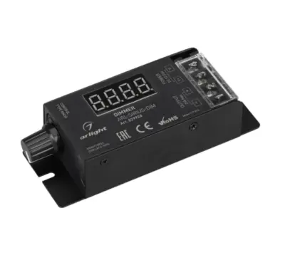 Диммер ARL-SIRIUS-DIM (12-24V, 1x25A, 2.4G) (Arlight, IP20 Металл, 3 года)
