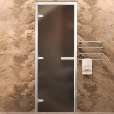 Дверь Хамам Стандарт Бронза Матовая 2100*800 (3п,8мм) R Дверь Хамам Стандарт Бронза Матовая 2100*800 (3п,8мм) R