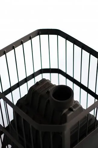 Фото Печь банная чугунная "Сибирь-20". Универсальная чугунная дверца (Сетка) в магазине Woodson