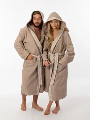 Халат вафельный Woodson, creamy (52) Халат вафельный Woodson, creamy (52)