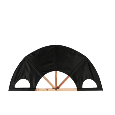 Веер для бани Левада, чёрный, большой, два хвата