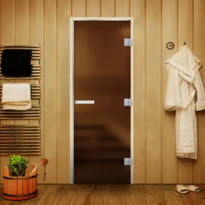 Дверь Статус 60G Бронза Матовая 1900*700 комбинированная ручка,осина/липа