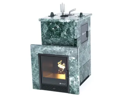 Фото Печь для русской бани Сочи М2 в полноценном кожухе (змеевик) в магазине Woodson