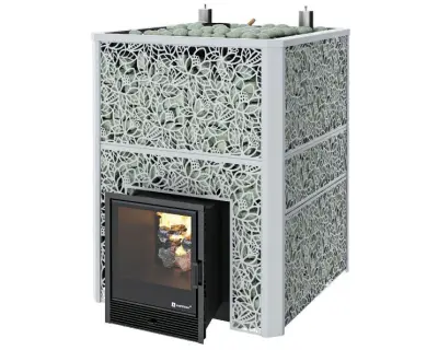 Фото Печь Изистим Ялта 80 К/2024 Хохлома в магазине Woodson Фото Печь Изистим Ялта 80 К/2024 Хохлома в магазине Woodson