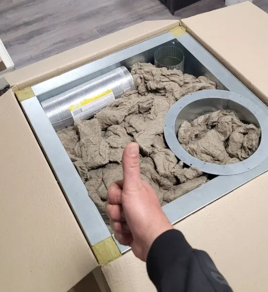 Вентилируемый потолочно-проходной узел Кубасту (без отверстия)