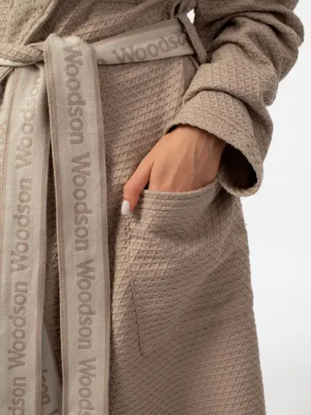 Халат вафельный Woodson, creamy (52)