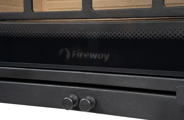 Фото Печь чугунная SOLO II стекло шелкография в магазине Woodson Фото Печь чугунная SOLO II стекло шелкография в магазине Woodson