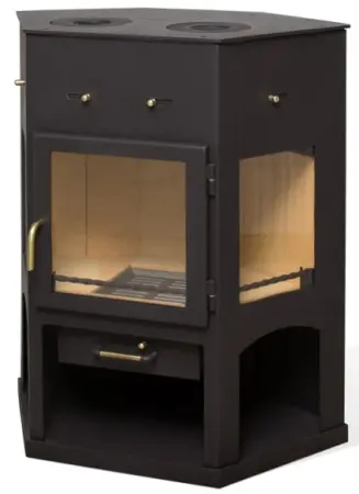 Фото Печь ЕНИСЕЙ с чугунной плитой в магазине Woodson