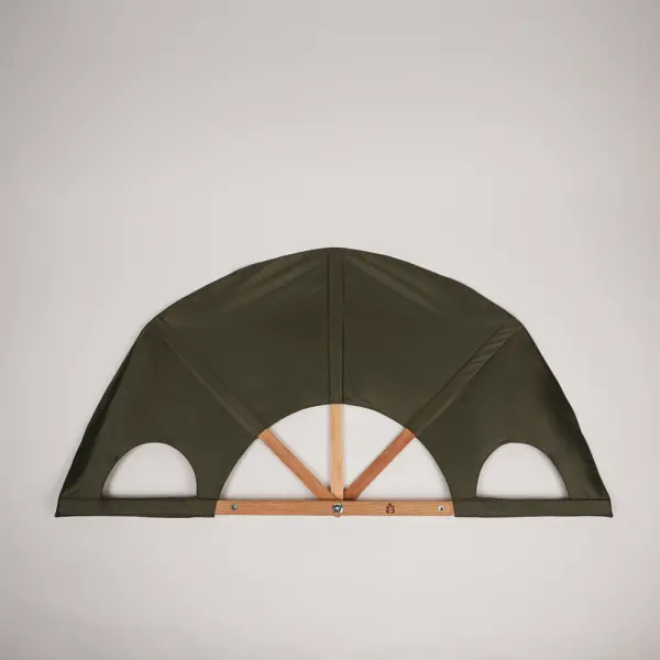 Веер для бани Левада, хаки, большой, два хвата