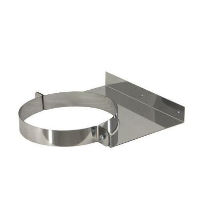 Фото Кронштейн стеновой (длина до хомута 90 мм) — 220 — нерж 1 мм 