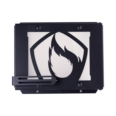 Дверца ДСС "Пламя" — для печи РАДА, ЛюБаня (Черная)