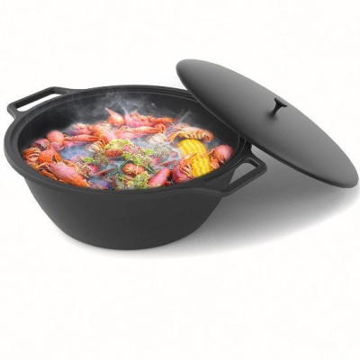 Сербский чугунный казан Везувий 14л (Без крышки) Сербский чугунный казан Везувий 14л (Без крышки)