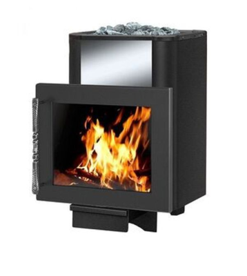 Фото Печь ВЕЗУВИЙ Русичъ Антрацит 16 Панорама "М" в магазине Woodson Фото Печь ВЕЗУВИЙ Русичъ Антрацит 16 Панорама "М" в магазине Woodson