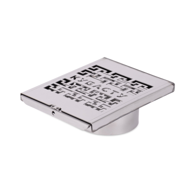 Шибер - задвижка КуБасту с перфорацией D=100мм  — нерж 1 мм