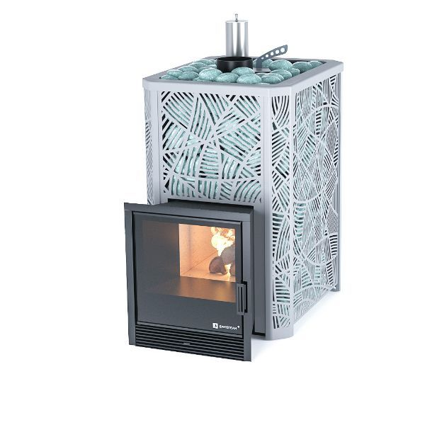 Фото Печь Изистим Ялта 25/2024 Модерн черный  в магазине Woodson Фото Печь Изистим Ялта 25/2024 Модерн черный  в магазине Woodson