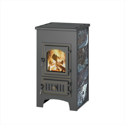 Фото Печь-Камин ВЕЗУВИЙ ПК-01 (270), амфиболит 9 кВт (150 м3) Ø 115 мм в магазине Woodson