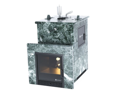 Фото Печь для русской бани Анапа М2 в полноценном кожухе (змеевик) в магазине Woodson Фото Печь для русской бани Анапа М2 в полноценном кожухе (змеевик) в магазине Woodson