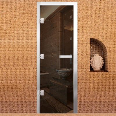 Дверь Хамам Престиж 60G Бронза 1900*700 R, без порога