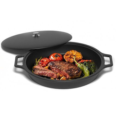 Сковорода чугунная Везувий 9л Ø 455мм (Без крышки) Сковорода чугунная Везувий 9л Ø 455мм (Без крышки)