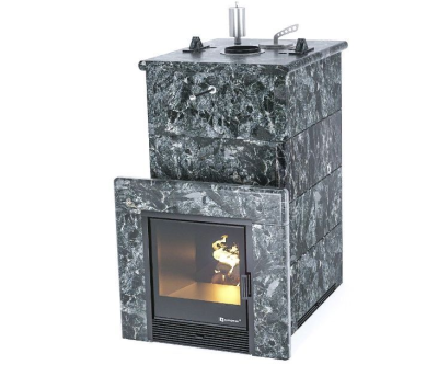 Фото Печь «Геленджик» в полноценном кожухе Пироксенит в магазине Woodson Фото Печь «Геленджик» в полноценном кожухе Пироксенит в магазине Woodson