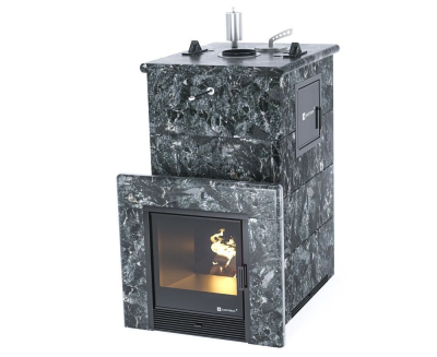 Фото Печь для русской бани Геленджик М2 в полноценном кожухе (пироксенит) в магазине Woodson Фото Печь для русской бани Геленджик М2 в полноценном кожухе (пироксенит) в магазине Woodson