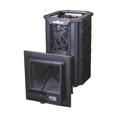 Фото Печь банная HARD 20L "Хохлома" Панорама в магазине Woodson