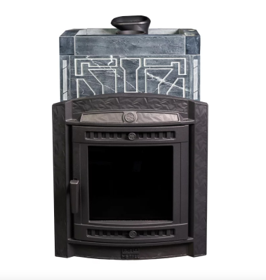 Фото Печь банная "Атмосфера L" в облицовке "Талькохлорит УЗОР №7" в магазине Woodson