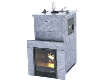 Фото Печь для русской бани Геленджик М2 в полноценном кожухе (талькохлорит) в магазине Woodson Фото Печь для русской бани Геленджик М2 в полноценном кожухе (талькохлорит) в магазине Woodson