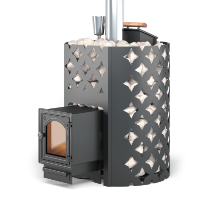 Фото Чугунная печь для бани ЭТНА 24 (ДТ-4С) Закрытая каменка в магазине Woodson