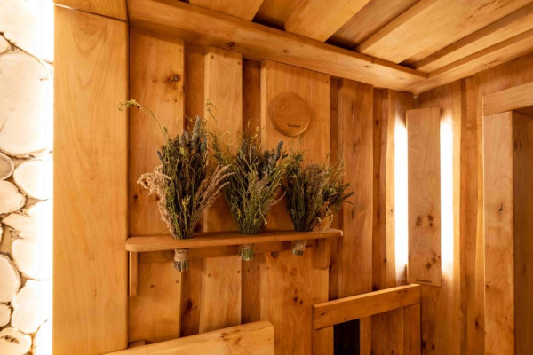 Светильник Woodson угловой со светодиодной лентой, липа (24V)