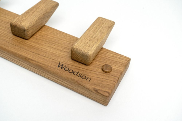 Вешалка Woodson D3, 3 крепления, дуб