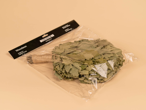 Веник для бани Woodson Премиум, кавказский дуб с обмоткой