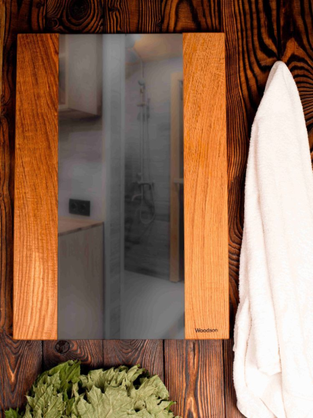 Зеркало Woodson Лофт, 70*48, дуб