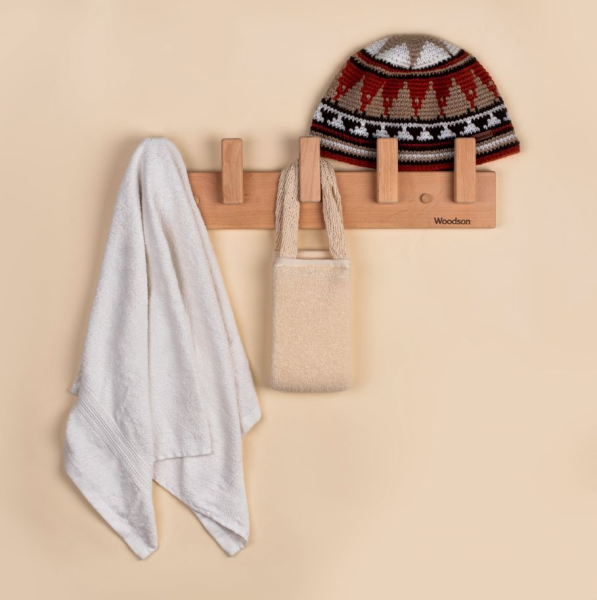 Вешалка Woodson, 5 креплений, ольха