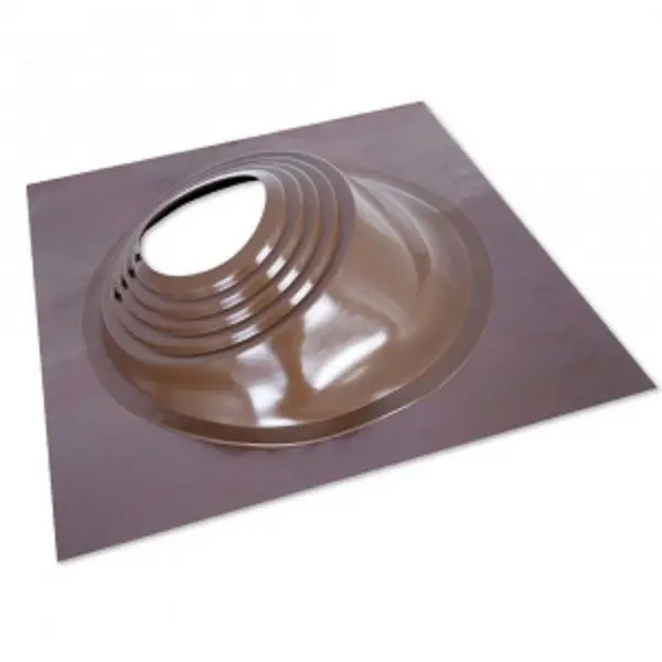 Фото Кровельный проход "ASTON" № 6 (д.200-280мм, 600х600мм) угл, силикон, Коричневый 