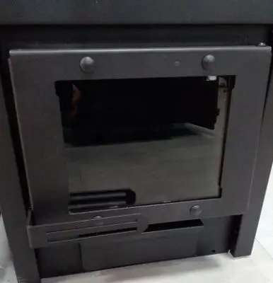 Дверца ДСС "Открытое стекло" — для печи Сталь-Мастер (Коричневая)