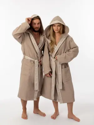 Халат вафельный Woodson, creamy (56)